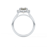 Emerald Cluster Lab Grown Diamond Engagement Ring