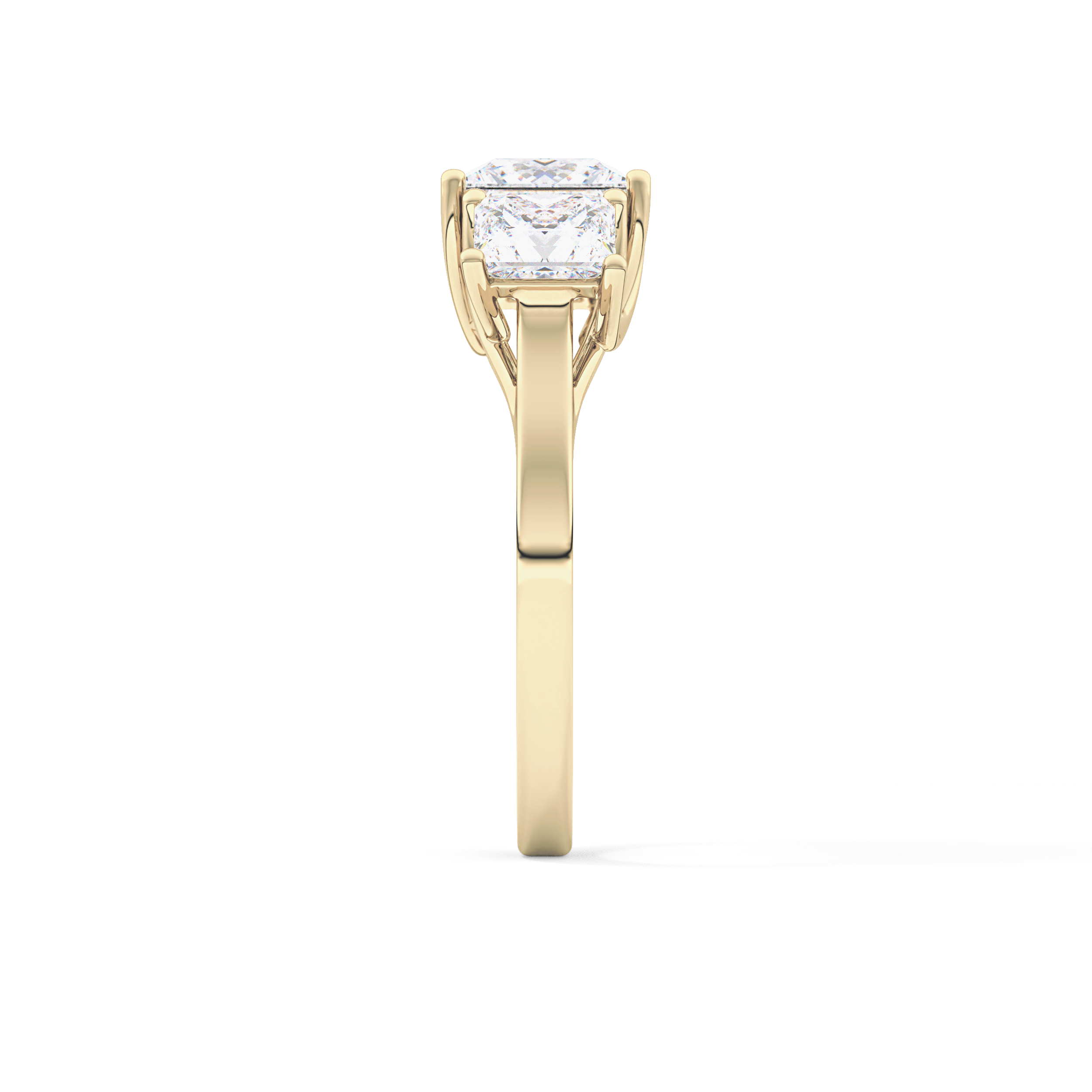 Princess Three Stone Lab Grown Diamond Engagement Ring