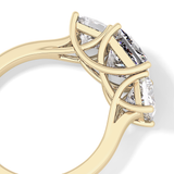 Princess Three Stone Lab Grown Diamond Engagement Ring