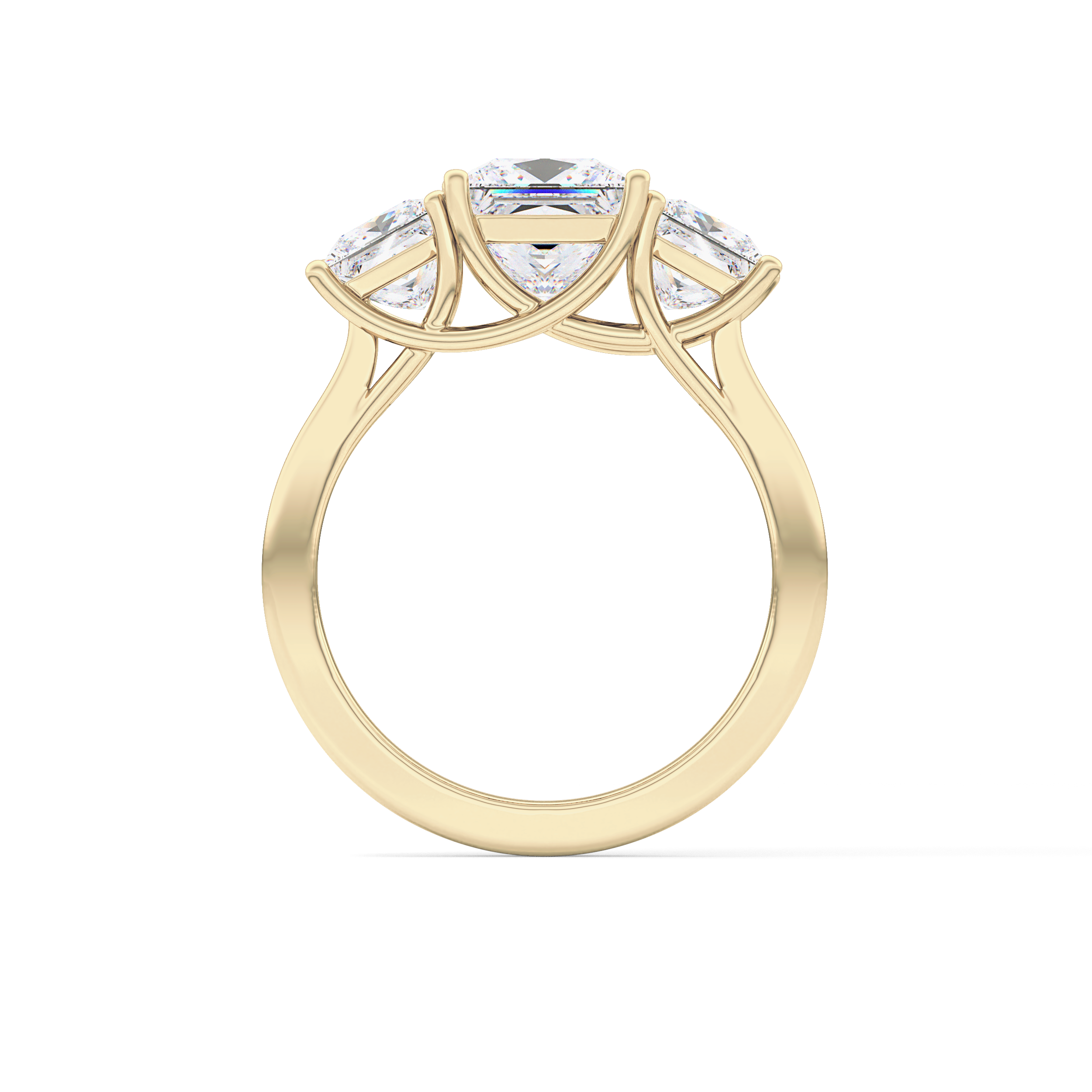 Princess Three Stone Lab Grown Diamond Engagement Ring