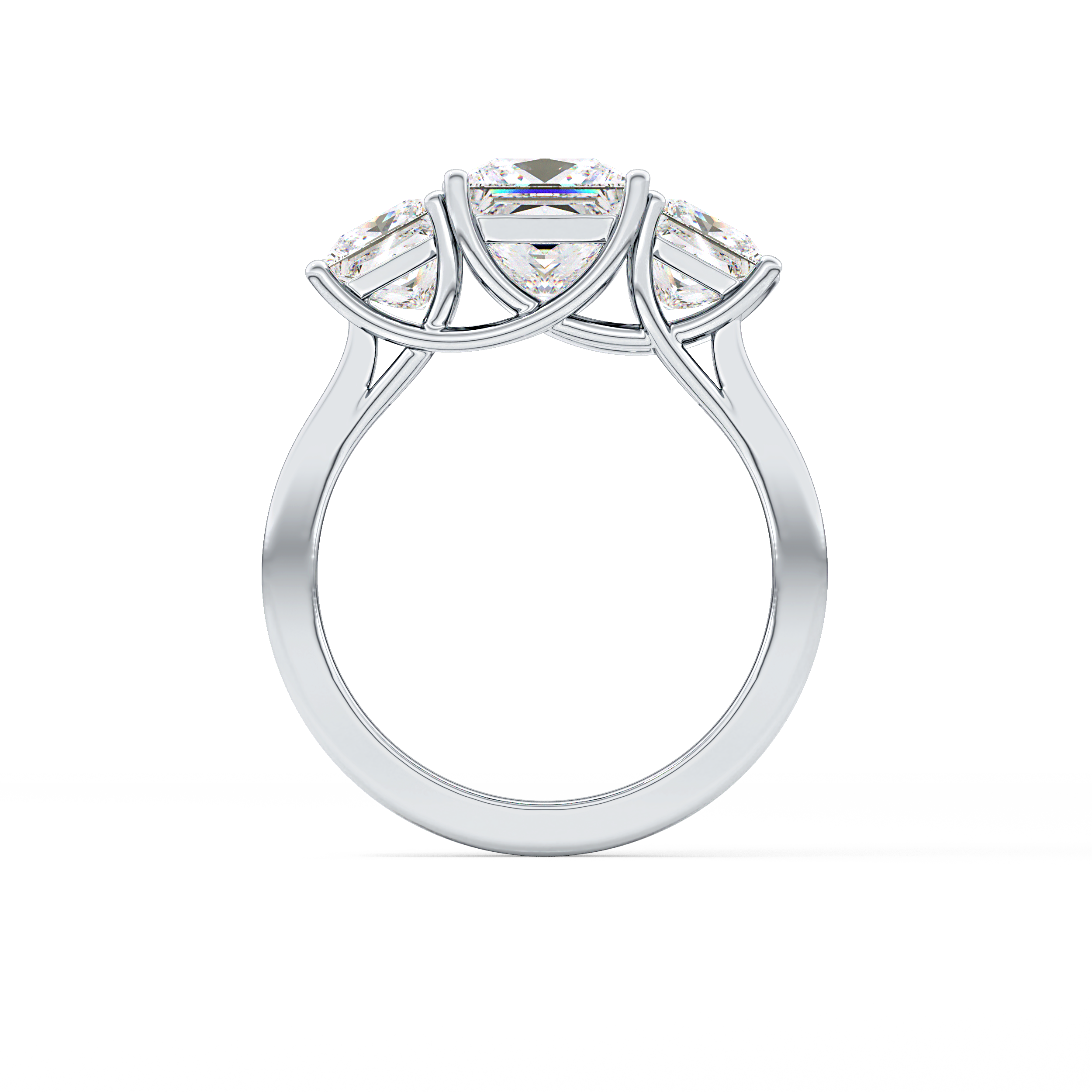 Princess Three Stone Lab Grown Diamond Engagement Ring