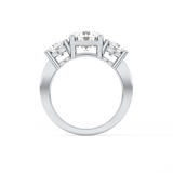 Round Three Stone Lab Grown Diamond Engagement Ring