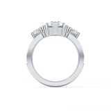 Hexagon Cluster Lab Grown Diamond Engagement Ring