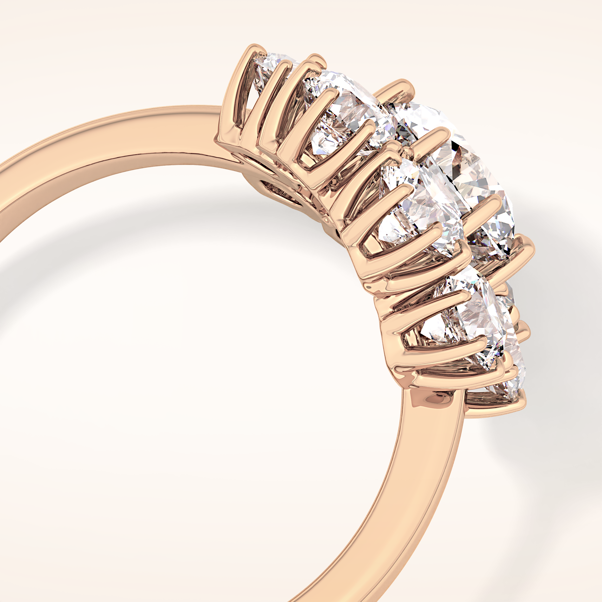1.34 CT Round Shaped Halo Moissanite Engagement Ring