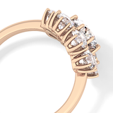 Round Cluster Lab Grown Diamond Engagement Ring