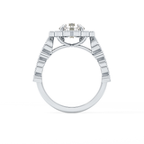 Round Halo & Pave Lab Grown Diamond Engagement Ring