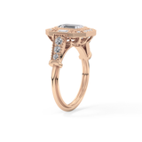 Emerald ClusterLab Grown Diamond Engagement Ring