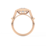 Emerald ClusterLab Grown Diamond Engagement Ring