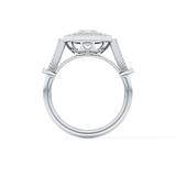 Emerald ClusterLab Grown Diamond Engagement Ring