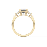 Emerald Cluster Lab Grown Diamond Engagement Ring