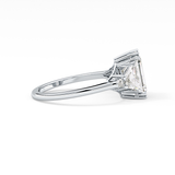 Emerald Cluster Lab Grown Diamond Engagement Ring