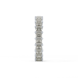 Full Eternity Wedding Band with 3.83 TCW Princess Cut Moissanite – Yellow, White, or Rose Gold