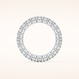 3.83 TCW Princess Shaped Moissanite Full Eternity Wedding Band