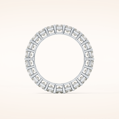 3.83 TCW Princess Shaped Moissanite Full Eternity Wedding Band