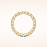 3.8 TCW Oval Shaped Moissanite Full Eternity Wedding Band
