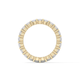 Full Eternity Wedding Band with 3.8 TCW Oval Cut Moissanite – Yellow, White, or Rose Gold