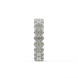 Full Eternity Wedding Band with 3.8 TCW Oval Cut Moissanite – Yellow, White, or Rose Gold