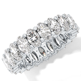 Full Eternity Wedding Band with 3.8 TCW Oval Cut Moissanite – Yellow, White, or Rose Gold