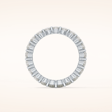 3.8 TCW Oval Shaped Moissanite Full Eternity Wedding Band
