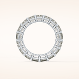 10.23 TCW Emerald Shaped Moissanite Full Eternity Wedding Band
