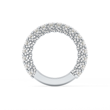 Half Eternity Wedding Band with 1.83 TCW Round Cut Moissanite – Yellow, White, or Rose Gold