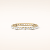 0.59 TCW Round Shaped Moissanite Full Eternity Wedding Band