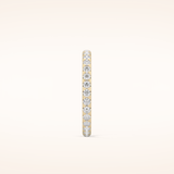 0.59 TCW Round Shaped Moissanite Full Eternity Wedding Band