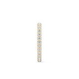 Full Eternity Wedding Band with 0.59 TCW Round Cut Moissanite – Yellow, White, or Rose Gold