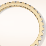 0.59 TCW Round Shaped Moissanite Full Eternity Wedding Band