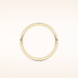 0.59 TCW Round Shaped Moissanite Full Eternity Wedding Band