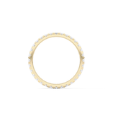 Full Eternity Wedding Band with 0.59 TCW Round Cut Moissanite – Yellow, White, or Rose Gold