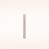 0.59 TCW Round Shaped Moissanite Full Eternity Wedding Band