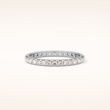 0.59 TCW Round Shaped Moissanite Full Eternity Wedding Band