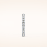 0.59 TCW Round Shaped Moissanite Full Eternity Wedding Band