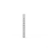 Full Eternity Wedding Band with 0.59 TCW Round Cut Moissanite – Yellow, White, or Rose Gold