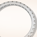 0.59 TCW Round Shaped Moissanite Full Eternity Wedding Band