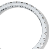Full Eternity Wedding Band with 0.59 TCW Round Cut Moissanite – Yellow, White, or Rose Gold