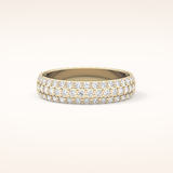 1.36 TCW Round Shaped Moissanite Full Eternity Wedding Band