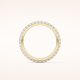 1.36 TCW Round Shaped Moissanite Full Eternity Wedding Band