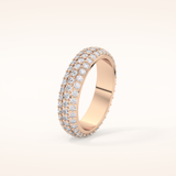 1.36 TCW Round Shaped Moissanite Full Eternity Wedding Band