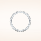 1.36 TCW Round Shaped Moissanite Full Eternity Wedding Band