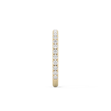 Half Eternity Wedding Band with 0.46 TCW Round Cut Moissanite – Yellow, White, or Rose Gold