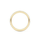 Half Eternity Wedding Band with 0.46 TCW Round Cut Moissanite – Yellow, White, or Rose Gold