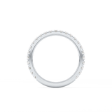 Half Eternity Wedding Band with 0.46 TCW Round Cut Moissanite – Yellow, White, or Rose Gold
