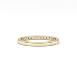 Half Eternity Wedding Band with 0.31 TCW Round Cut Moissanite – Yellow, White, or Rose Gold