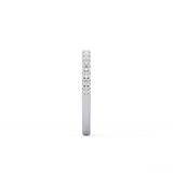 Half Eternity Wedding Band with 0.31 TCW Round Cut Moissanite – Yellow, White, or Rose Gold