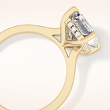1.23 TCW Round & Baguette Shaped Moissanite Full Eternity Wedding Band