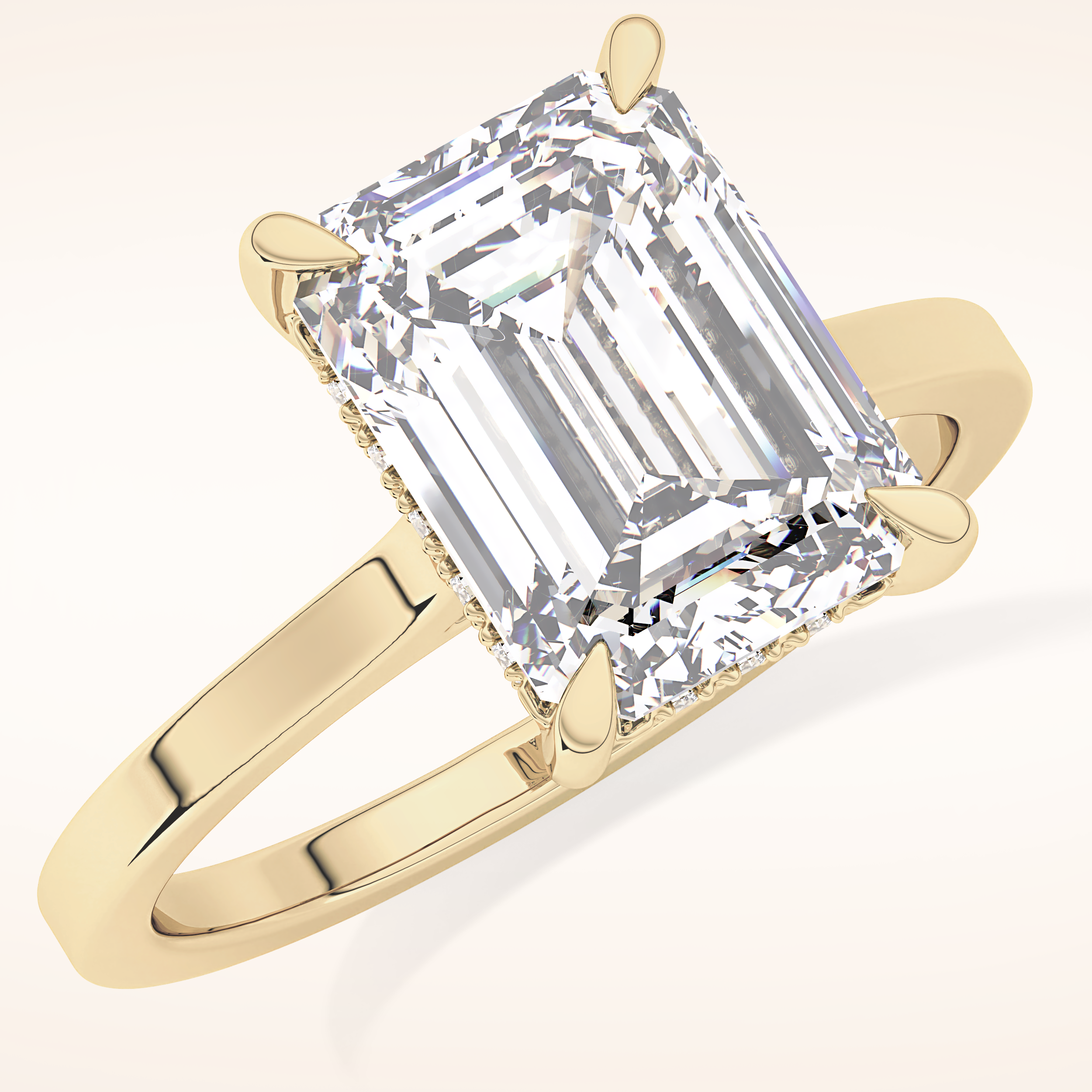 1.23 TCW Round & Baguette Shaped Moissanite Full Eternity Wedding Band