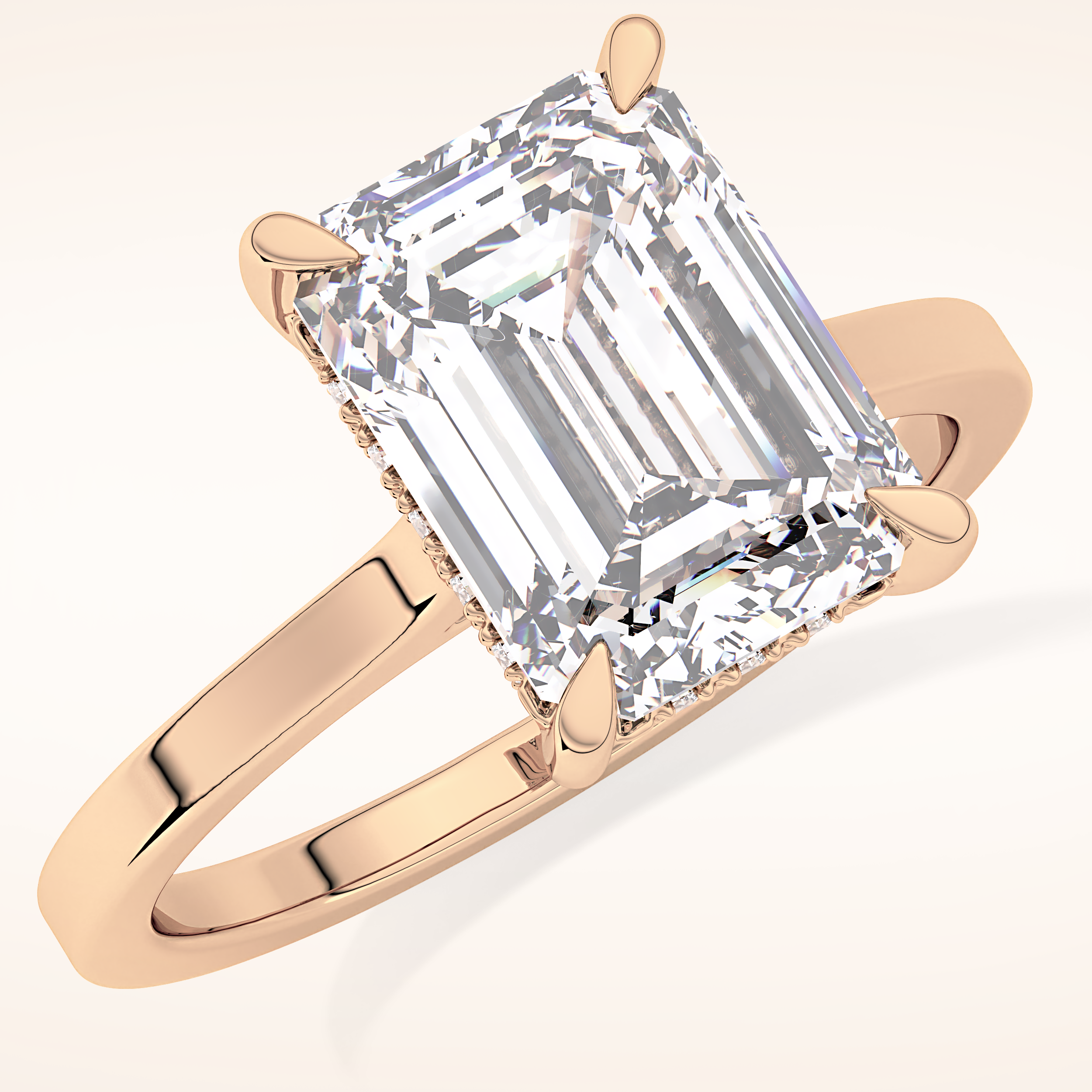 1.23 TCW Round & Baguette Shaped Moissanite Full Eternity Wedding Band