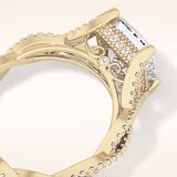0.20 TCW Round Shaped Moissanite Full Eternity Wedding Band